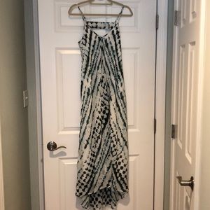 Tied dye maxi dress